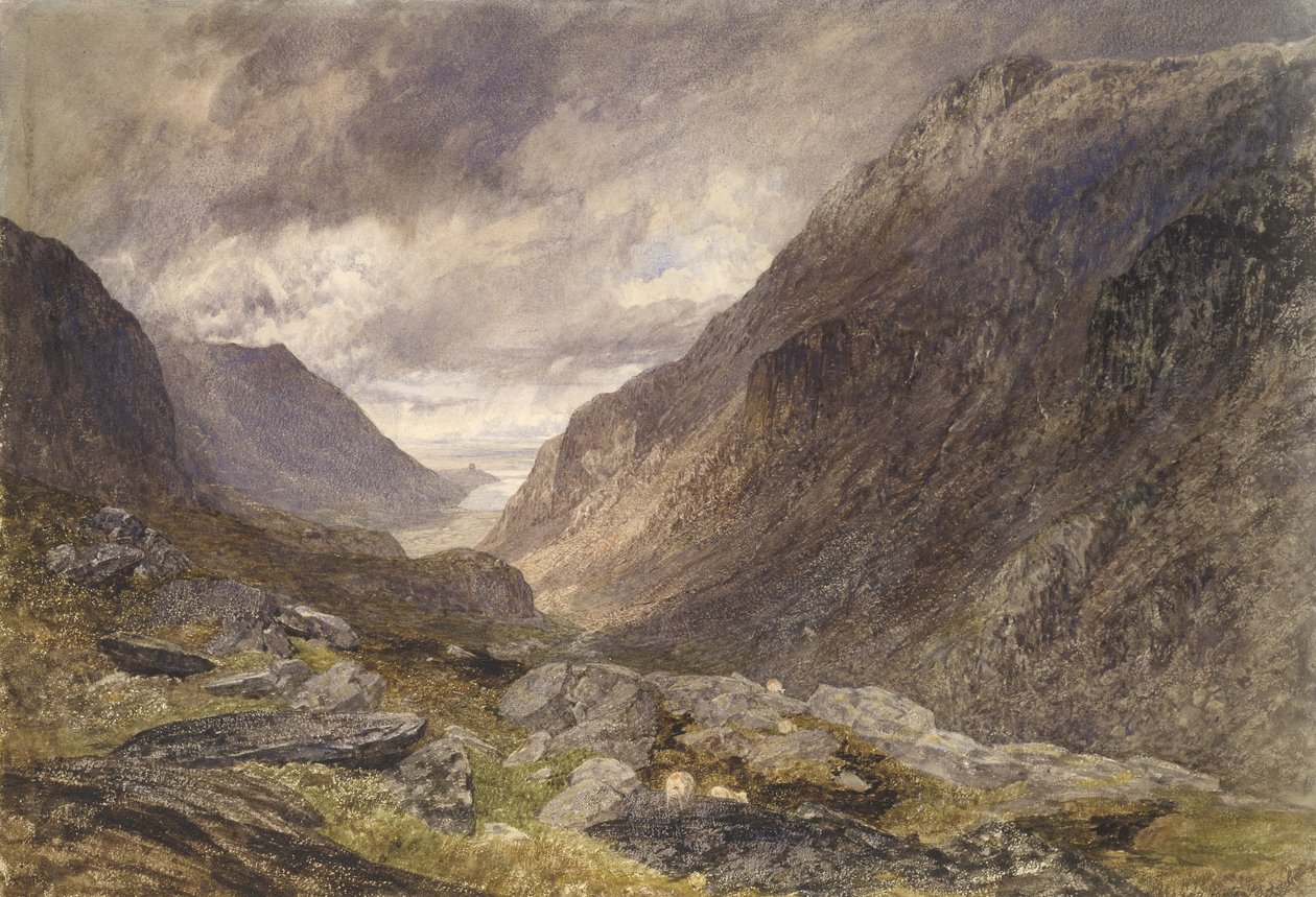 Pas van Llanberis, c.1853 door Alfred William Hunt