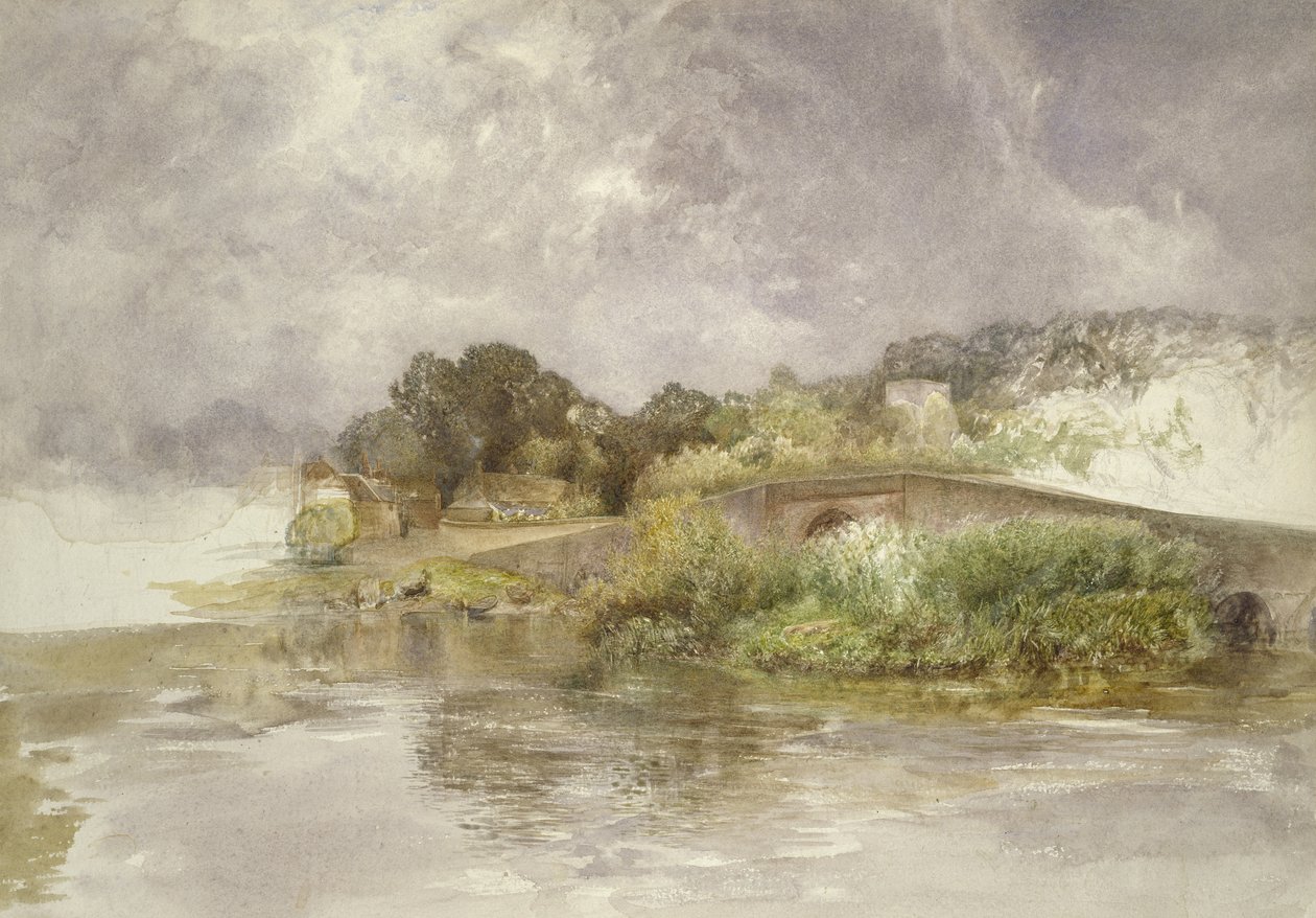 Sonning Brug, ca. 1882 door Alfred William Hunt