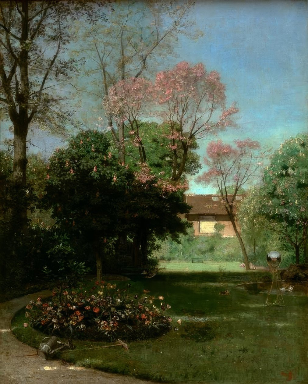 De tuin van Alfred Stevens door Alfred de Knyff