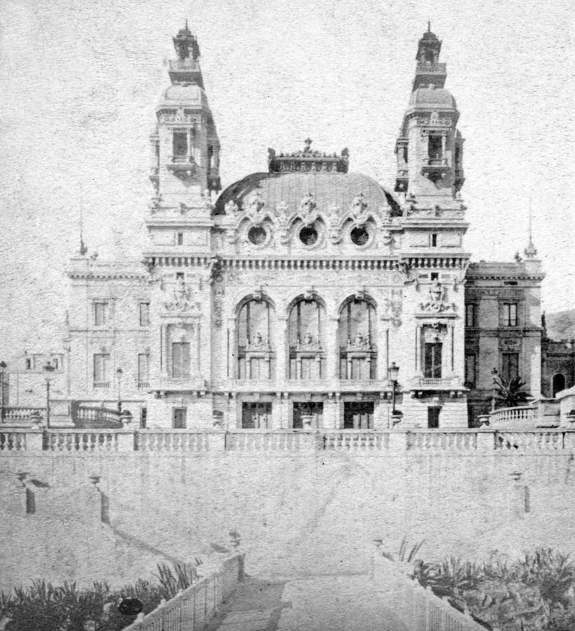 Het casino in Monte Carlo, Monaco, eind 19e eeuw door Alfredo Noack