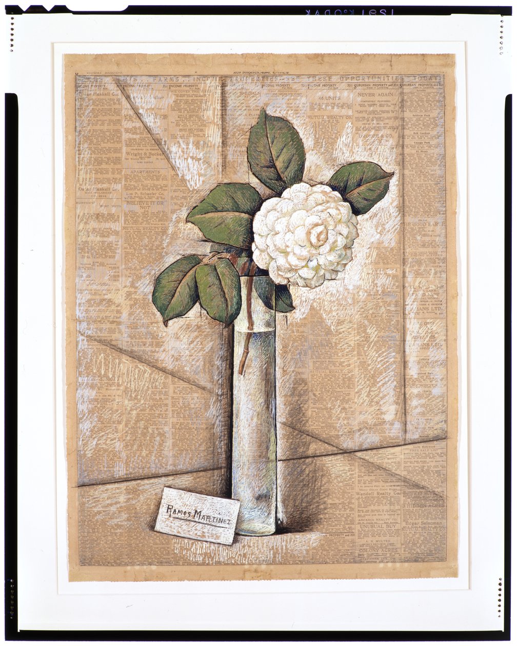 Gardenia in Glas, c.1936 door Alfredo Ramos Martinez