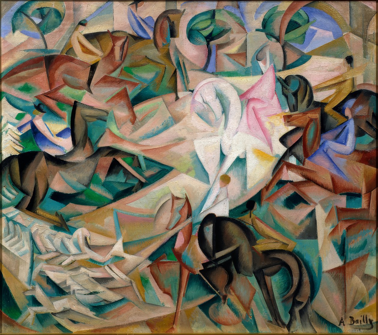 De fantasie van de ruiter over de dame in het roze door Alice Bailly
