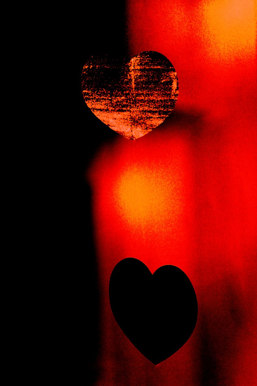 Two Hearts, uit de serie Hearts, 2016 (foto) door Alice Gur Arie