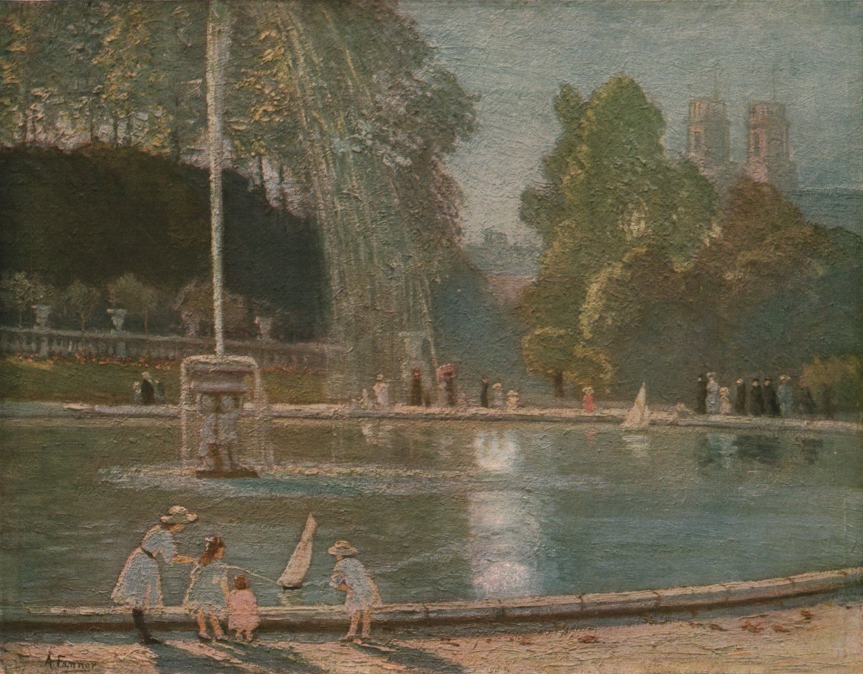 La Fontaine, eind 19e-begin 20e eeuw, ca. 1930 door Alice Maud Fanner