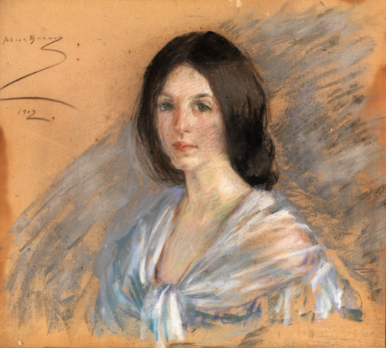 Jaqueline met Fichu door Alice Pike Barney