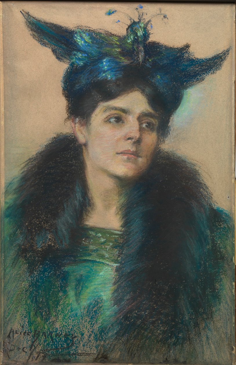 Marianne met hoed door Alice Pike Barney