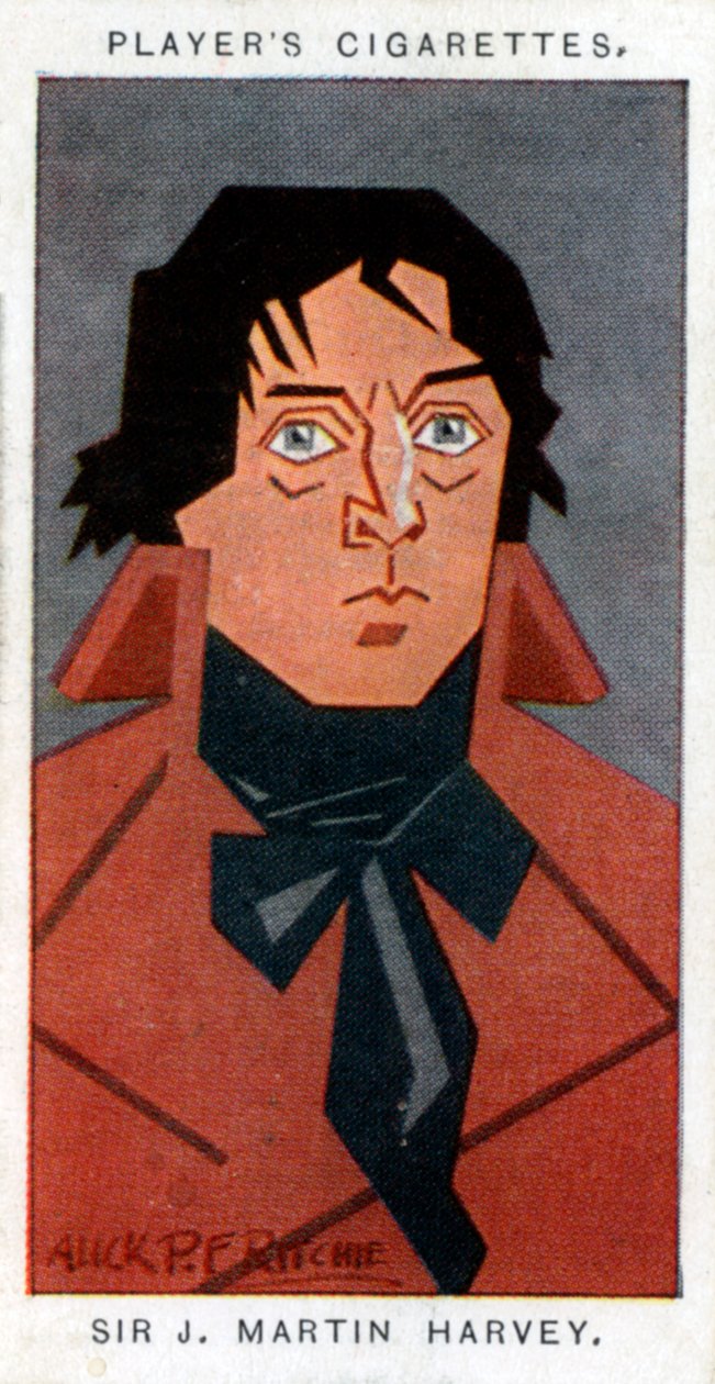 Sir John Martin-Harvey, Britse acteur en theatermanager door Alick P. F. Ritchie