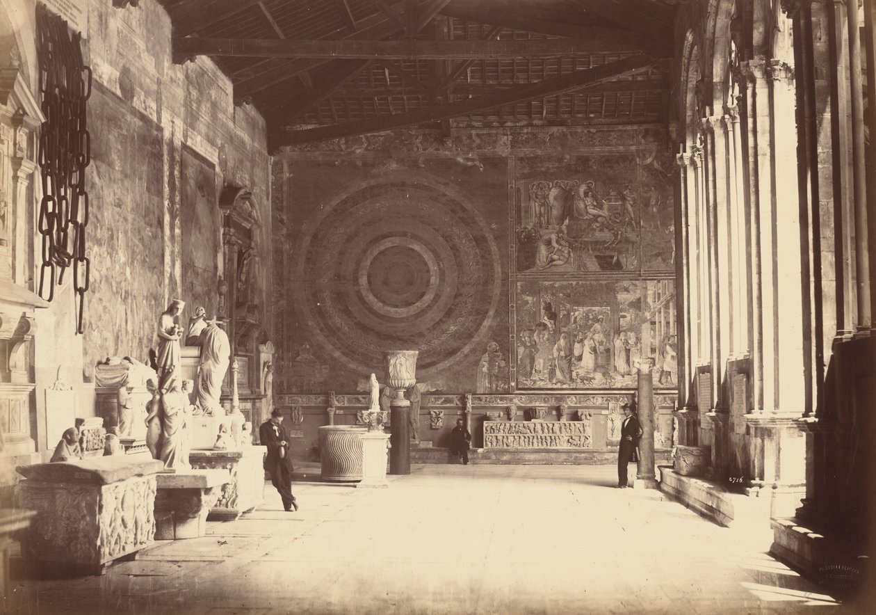 Pisa: Corridore del Camposanto, ca. 1870 door Alinari