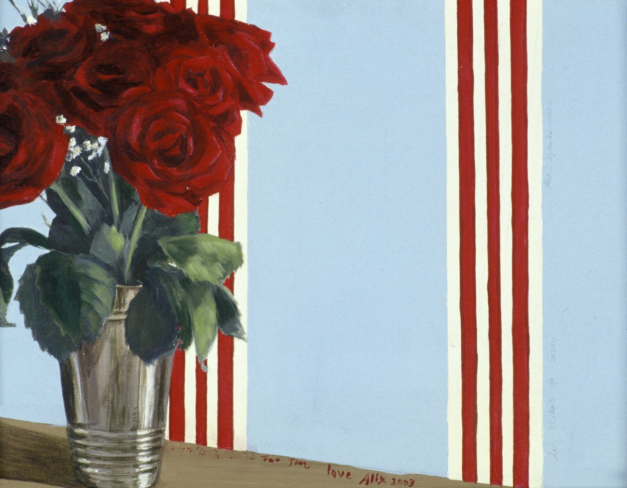Rode Rode Rozen door Alix Contemporary Artist Soubiran-Hall