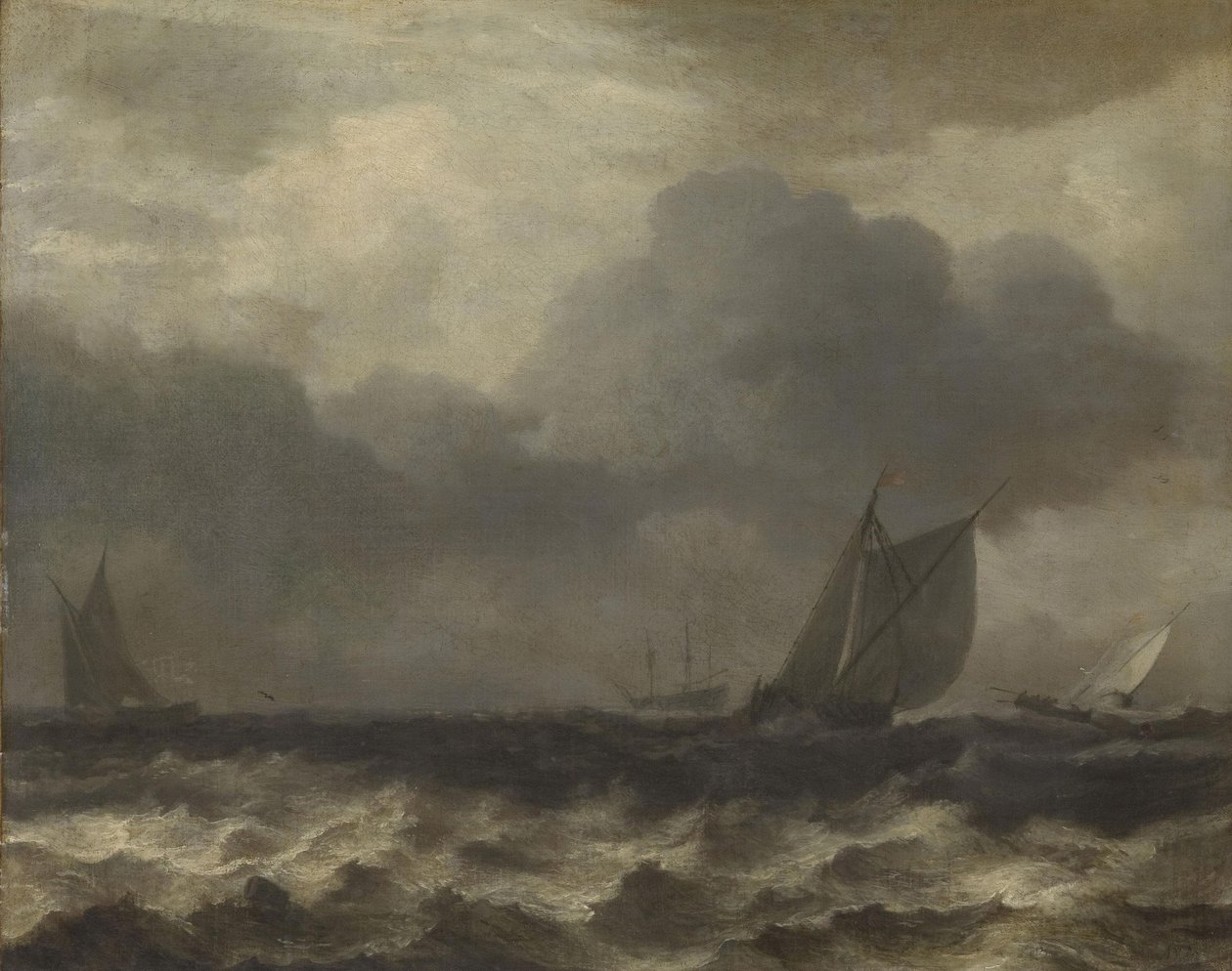 Ruwe zee door Allaert van Everdingen