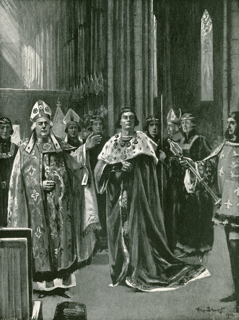 De herkenning bij de kroning van Hendrik VII, zondag 30 oktober door Allan (after) Stewart