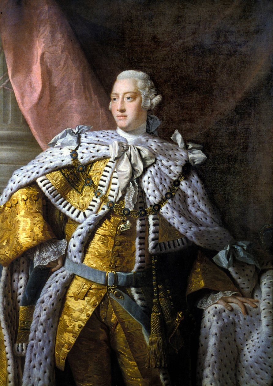 Portret van George III (1738-1820). Schilderij door Allan Ramsay door Allan Ramsay