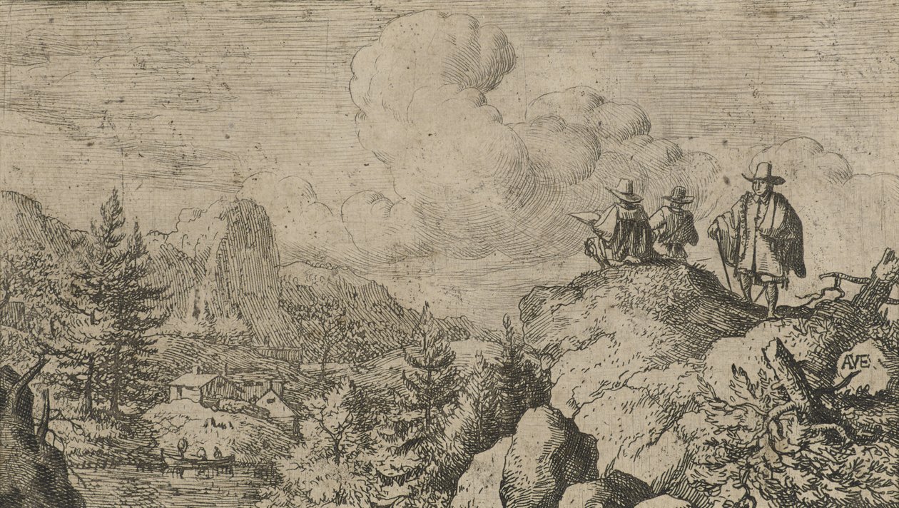 De Tekenaar, c.1644 door Allart van Everdingen