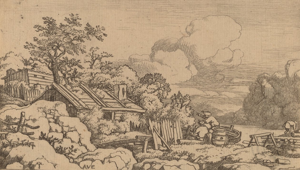 Timmermanshut, waarschijnlijk ca. 1645-1656 door Allart van Everdingen