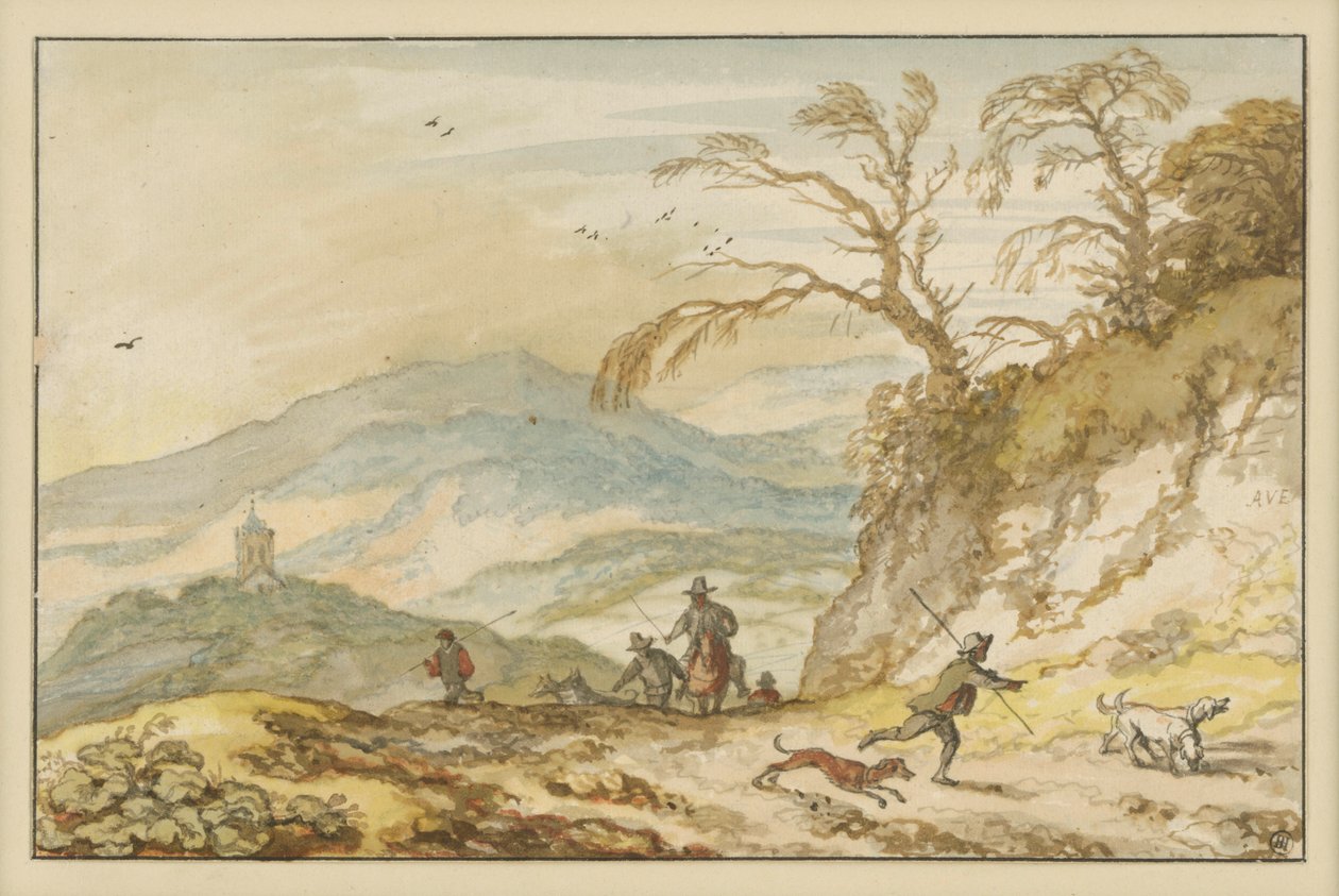 Berglandschap door Allart van Everdingen