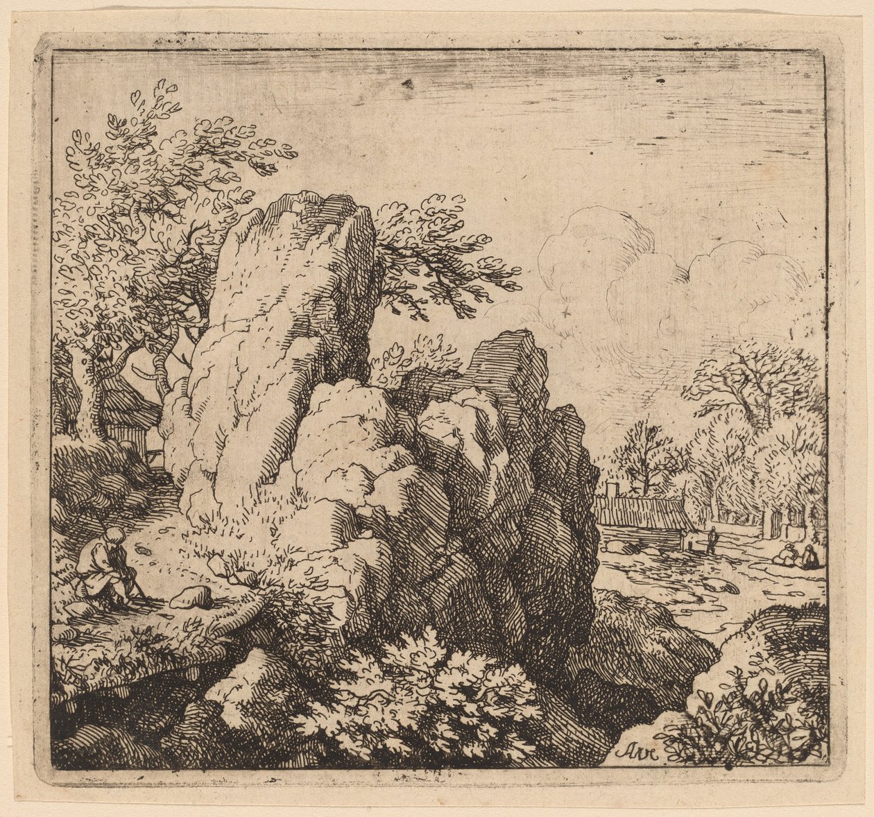 Grote Rots | Allart van Everdingen | Kunstafdruk