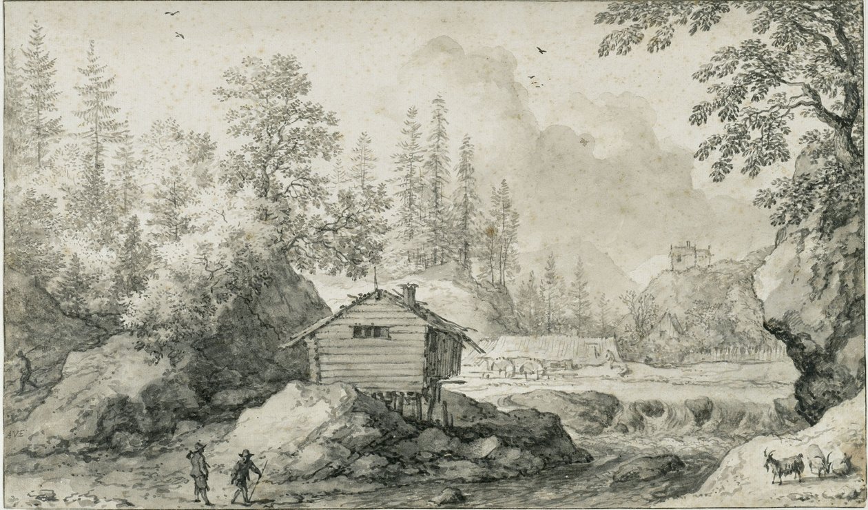 Noords landschap door Allart van Everdingen