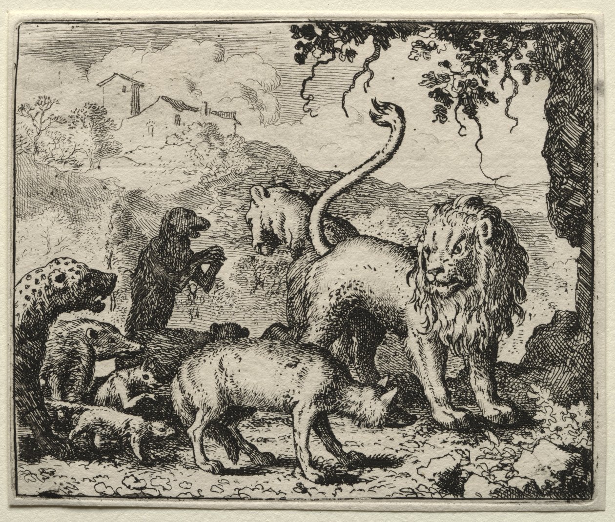 Reinaert de Vos: Eerste Klacht van de Wolf door Allart van Everdingen