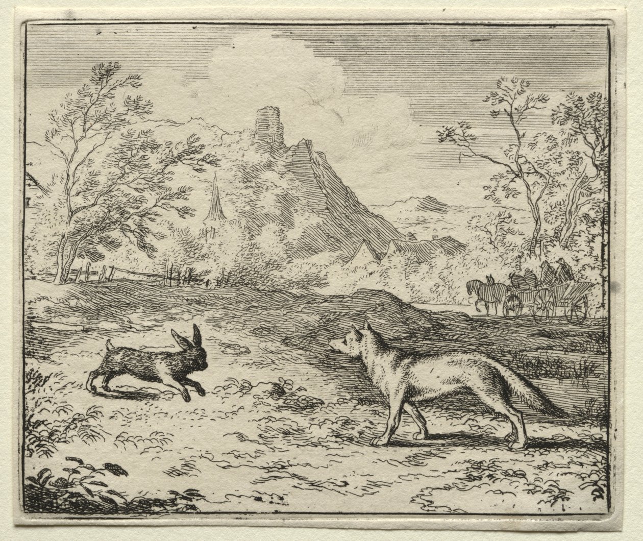 Reinaert de Vos: Reinaert en het Konijn door Allart van Everdingen