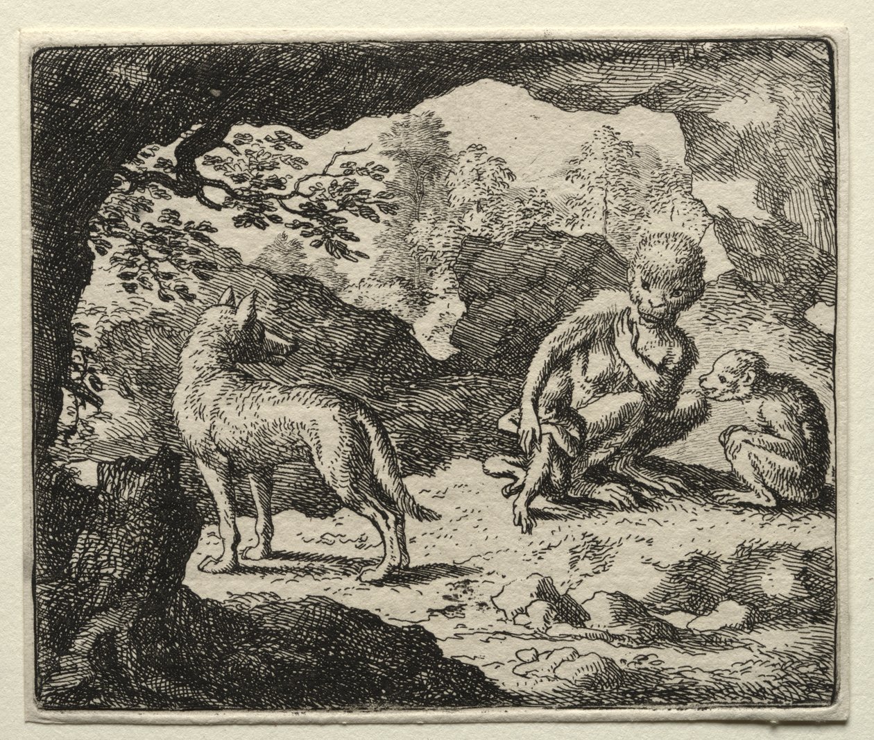 Reinaert de Vos: De Wolf in het Hol van de Aap door Allart van Everdingen