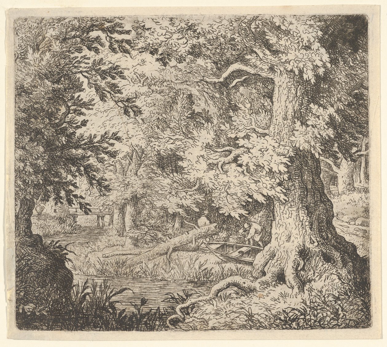 De beek in het bos door Allart van Everdingen