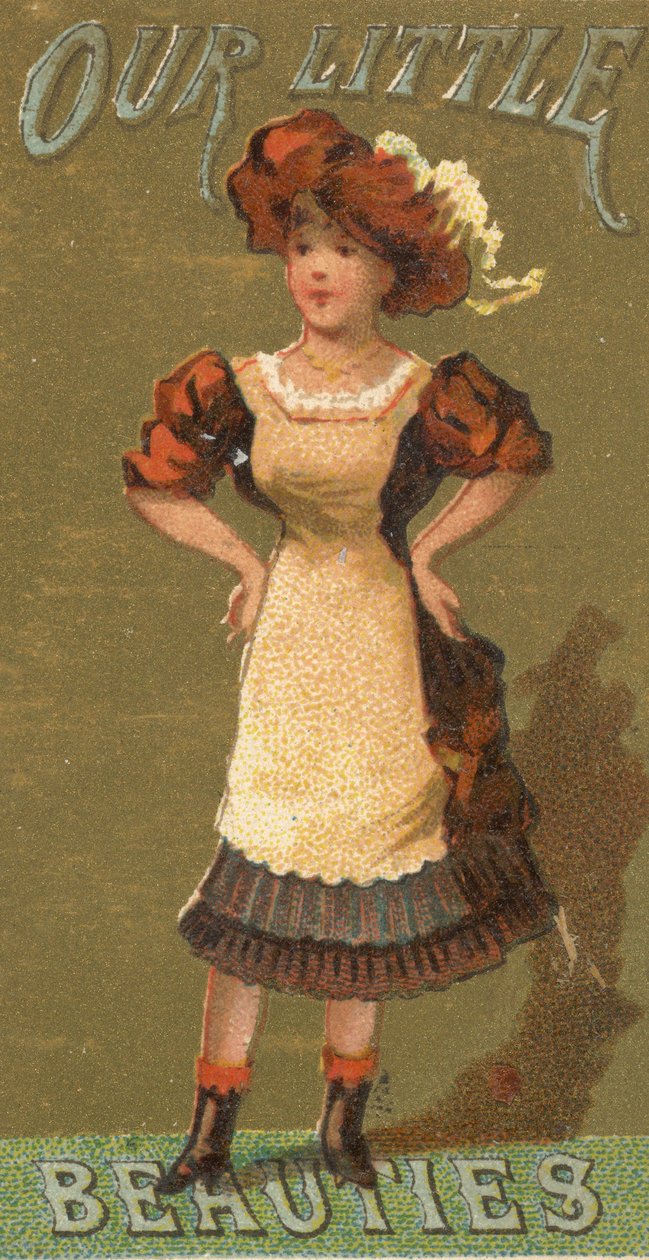 Uit de serie Meisjes en Kinderen N58 ter promotie van Our Little Beauties Sigaretten door Allen and Ginter