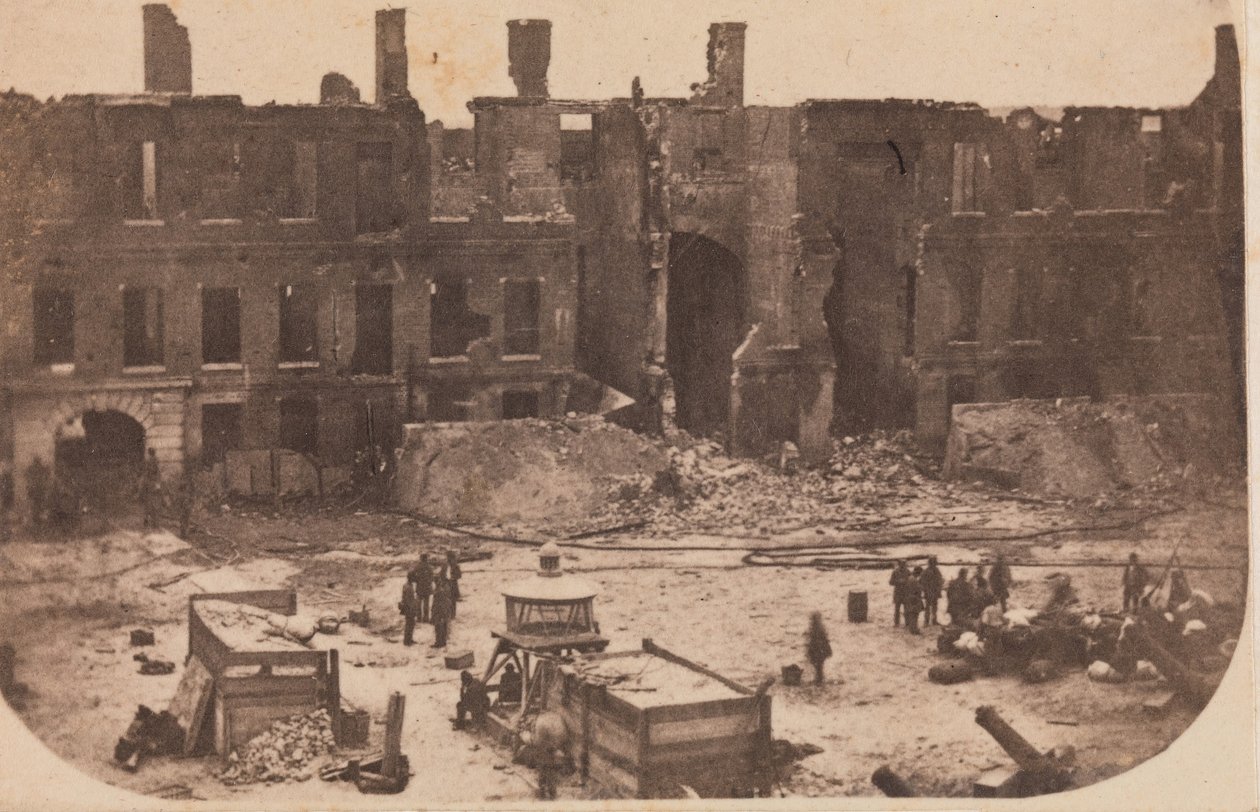 De evacuatie van Fort Sumter, april 1861 door Alma A. Pelot.