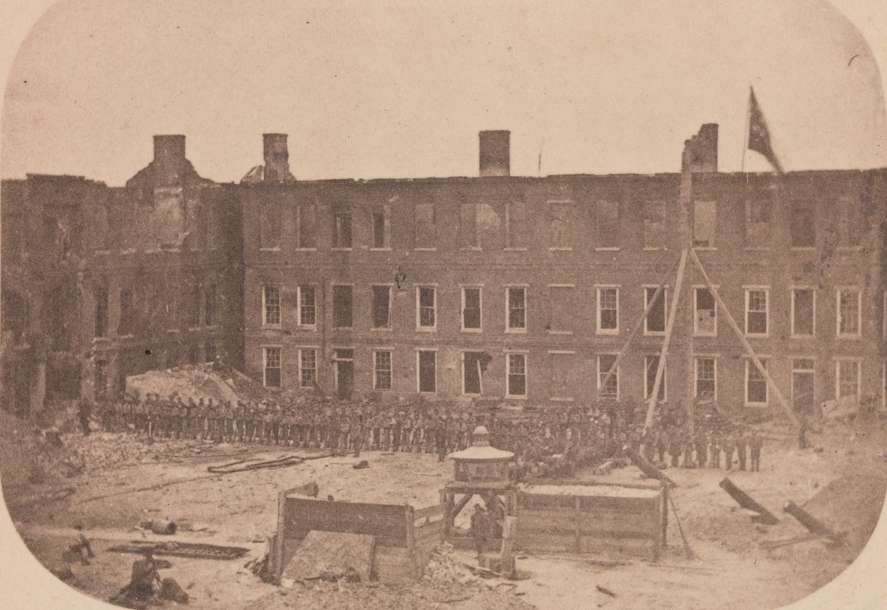 De evacuatie van Fort Sumter, april 1861 door Alma A. Pelot.