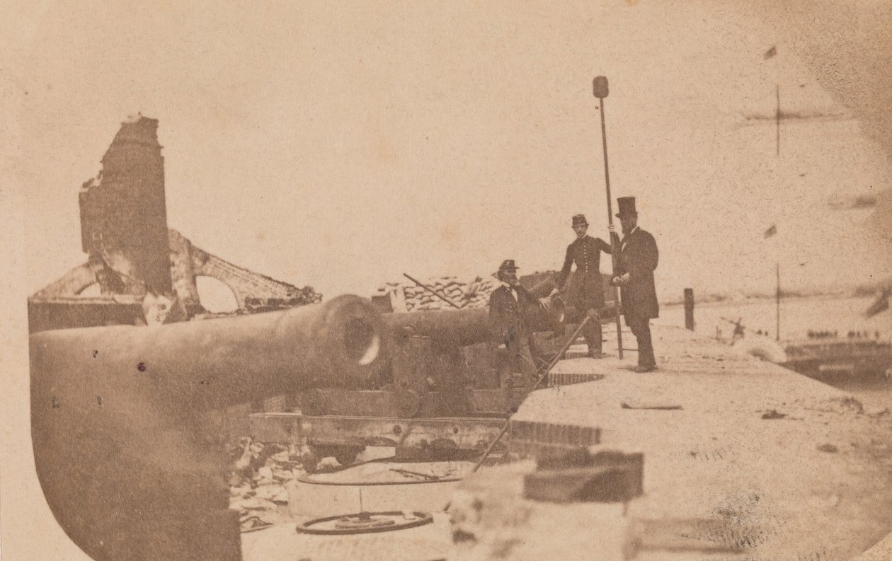 De evacuatie van Fort Sumter, april 1861 door Alma A. Pelot.