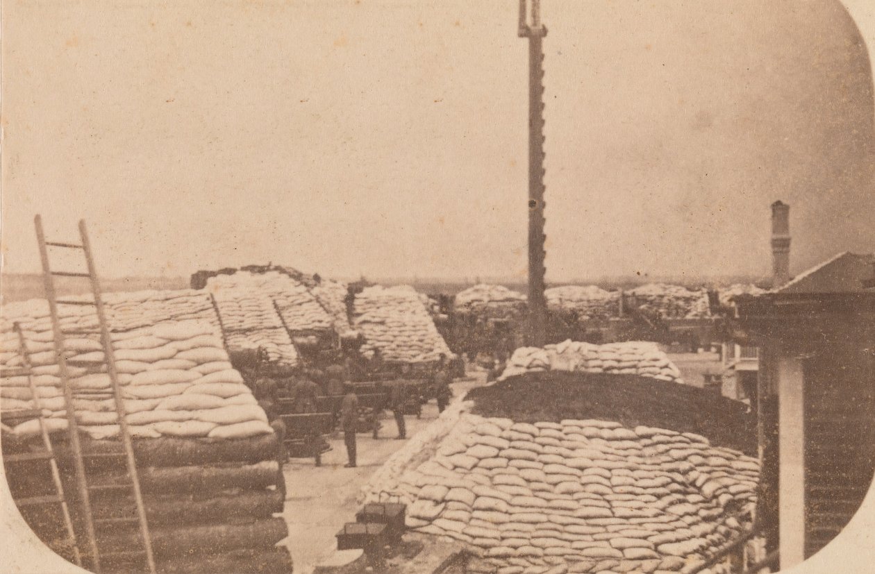 De Evacuatie van Fort Sumter, april 1861, april 1861 door Alma A. Pelot.
