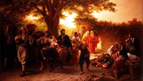 Feestelijke Scene door Alois Schonn