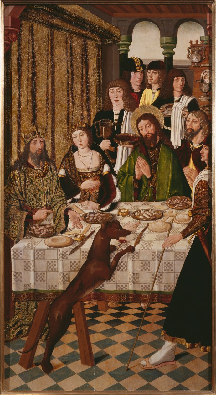 Leven van St. Thomas in India, het huwelijksfeest van de zoon van de koning van Andropolis door Alonso de Sedano
