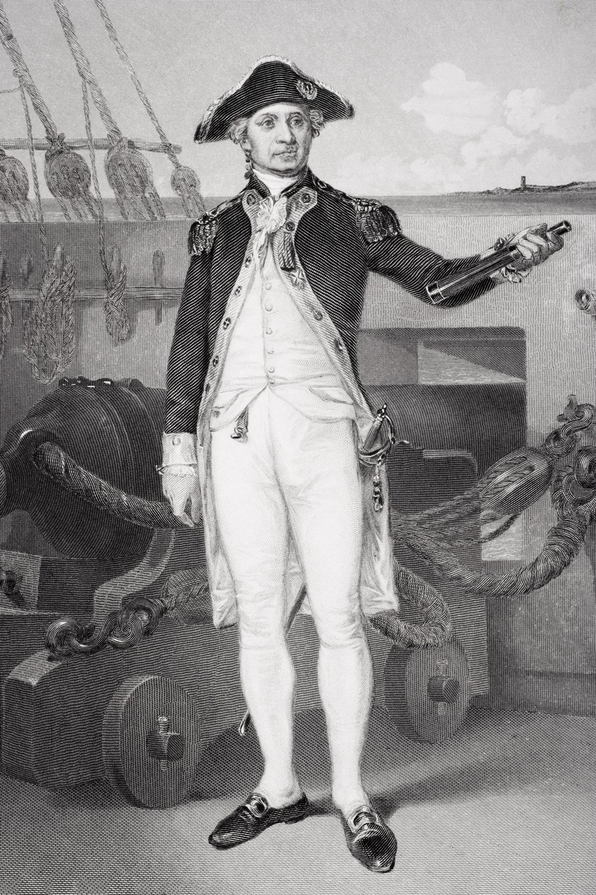 Portret van John Paul Jones (1742-92) door Alonzo Chappel