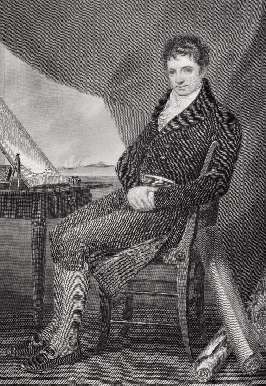 Portret van Robert Fulton (1765-1815) door Alonzo Chappel