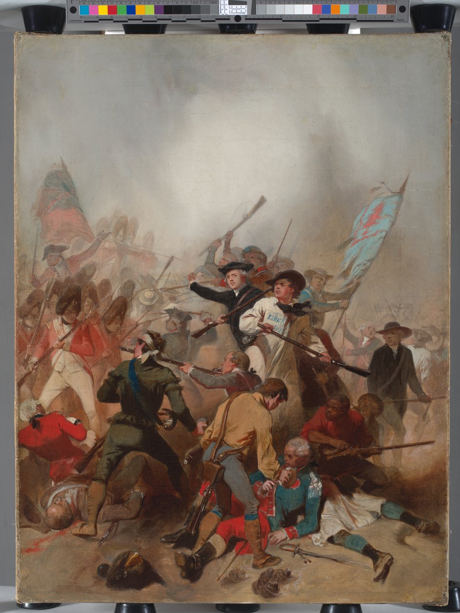 Slag bij Bunker Hill, 17 juni 1775 door Alonzo Chappel