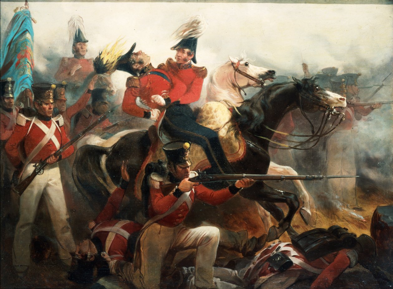 Dood van generaal Ross bij de Slag om Baltimore, 12 september 1814 door Alonzo Chappel