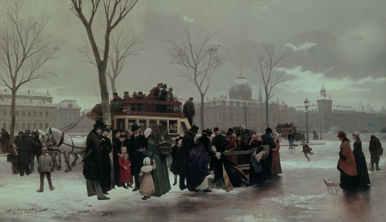 Busongeluk in Parijs door Alphonse Cornet