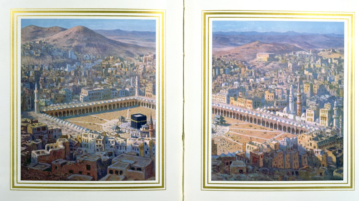 Uitzicht op Mekka, 1918 door Alphonse Etienne Dinet