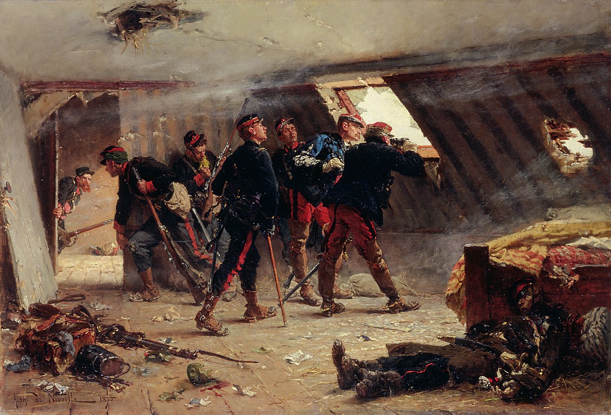 Episode uit de Frans-Duitse Oorlog, 1875 door Alphonse Marie de Neuville