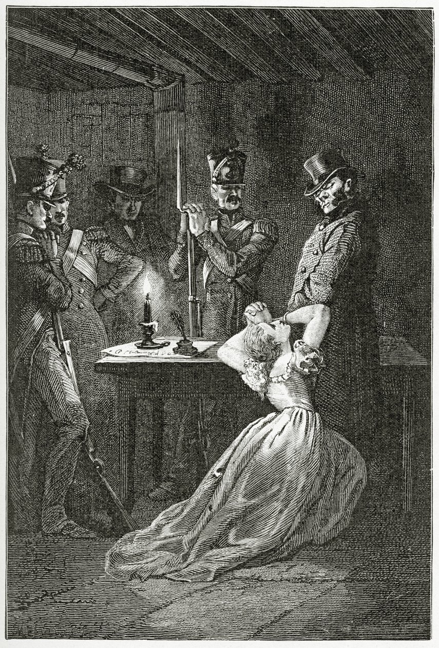 Illustratie uit Les Misérables, 19e eeuw door Alphonse Marie de Neuville