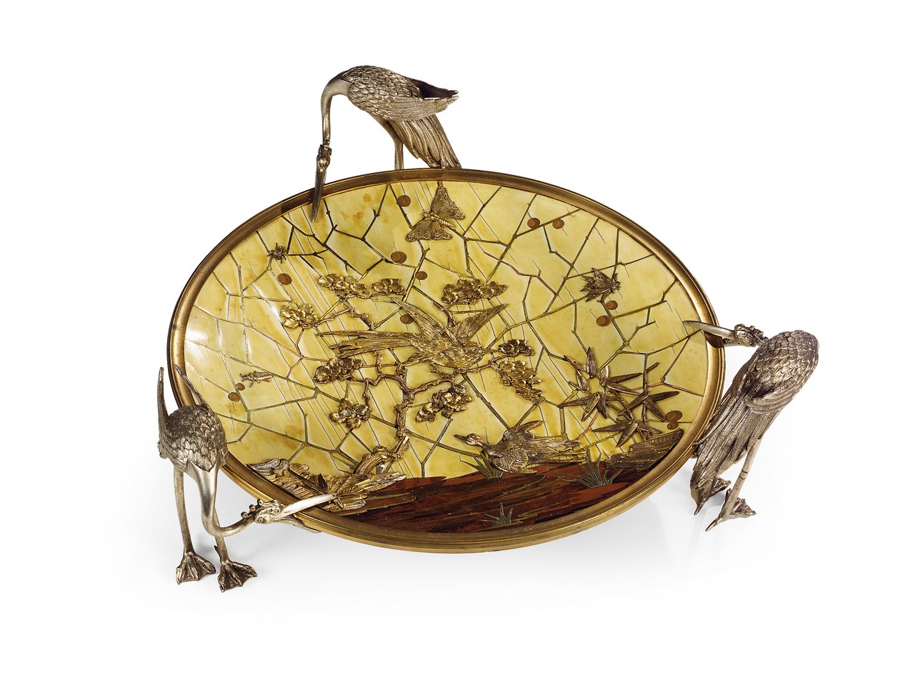 Beker (Tazza), marqueterie door Ferdinand Duvinage, tweede helft van de 19e eeuw door Alphonse Gustave Giroux