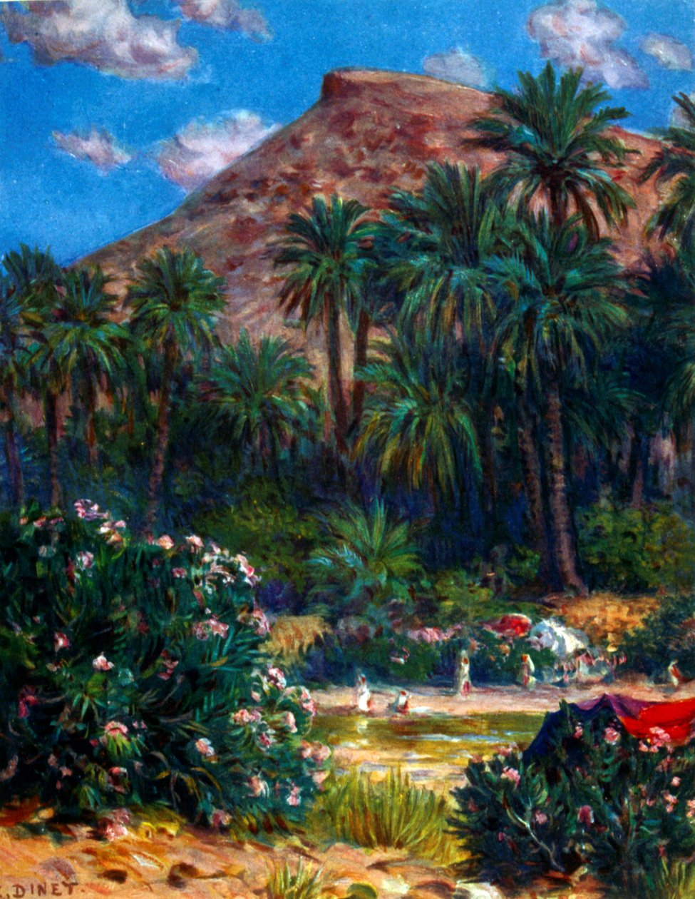 Oase door Alphonse Etienne Dinet
