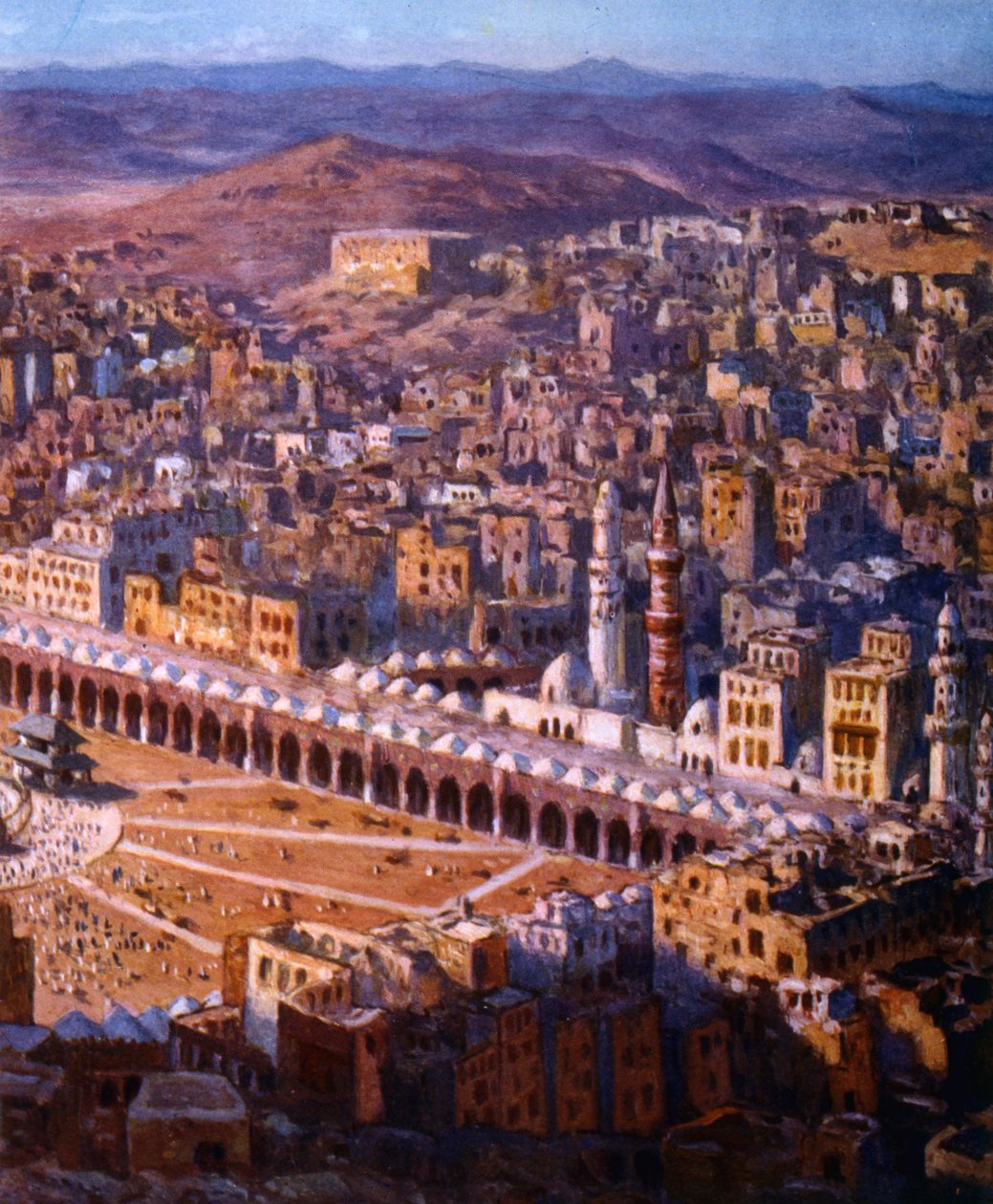 Uitzicht op Mekka, 1918 door Alphonse Etienne Dinet