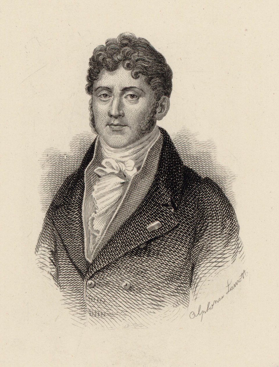 Portret van de componist Étienne Nicolas Méhul 1763-1817 door Alphonse Lamotte