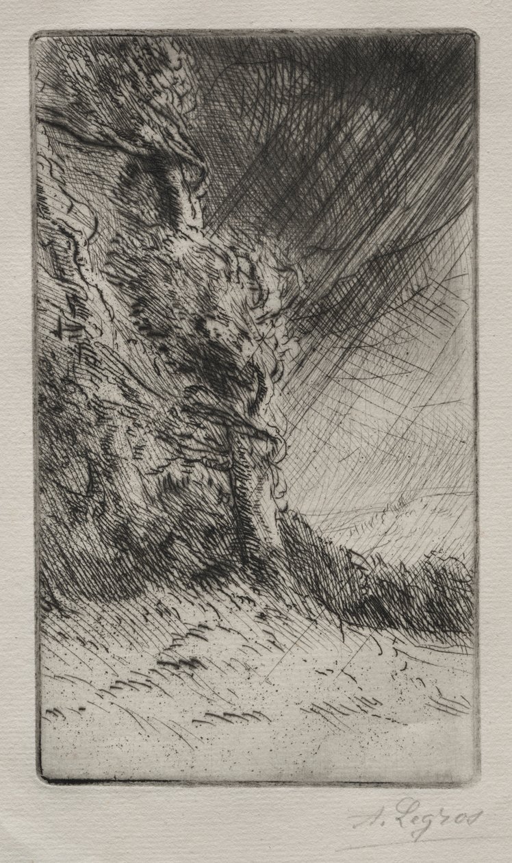 Een windvlaag door Alphonse Legros