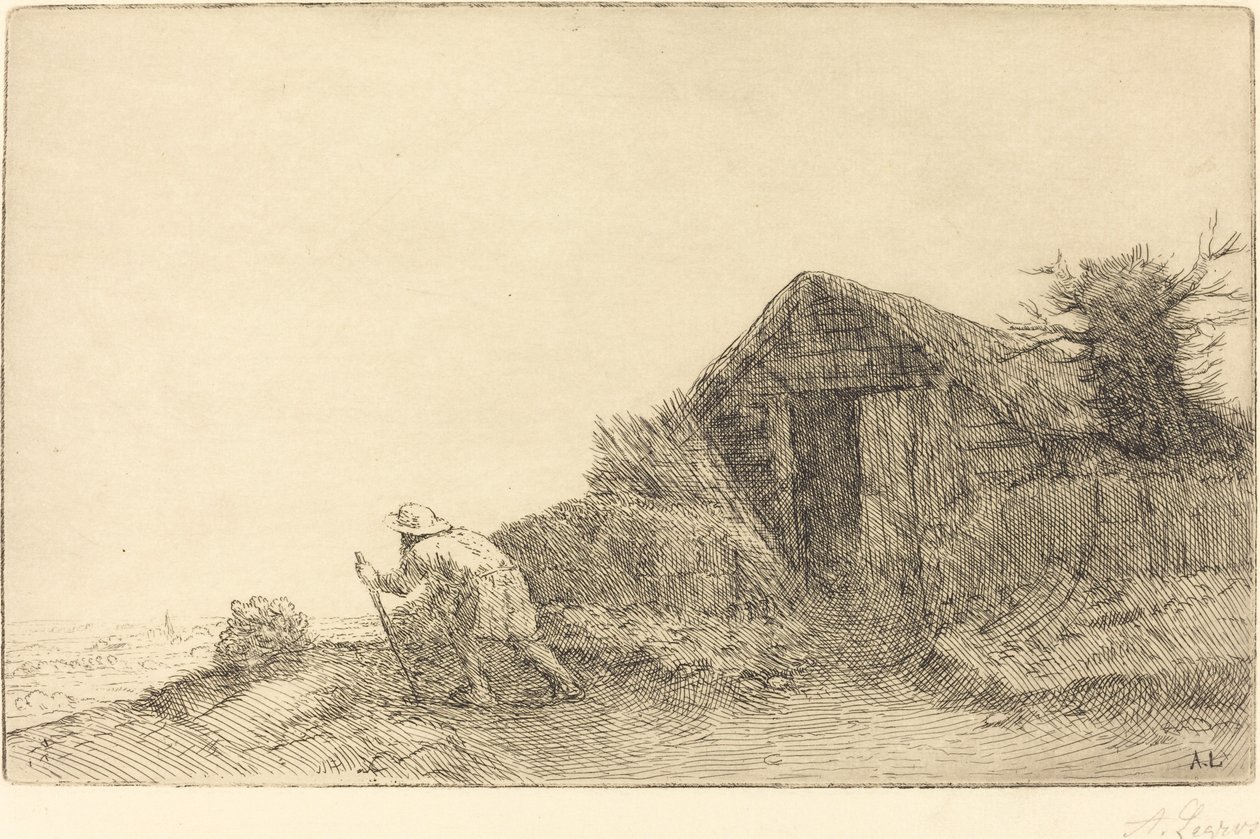 Langs de Top van de Heuvel door Alphonse Legros