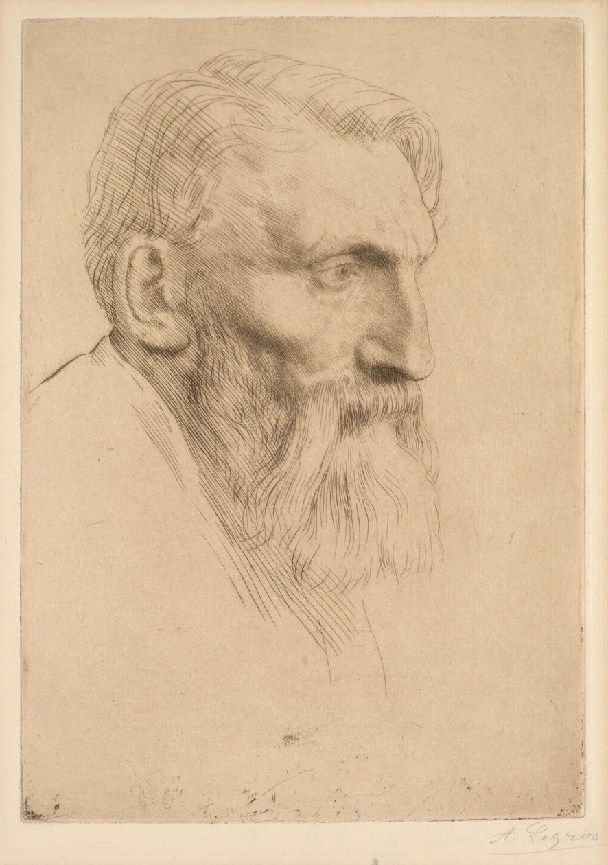 Auguste Rodin door Alphonse Legros
