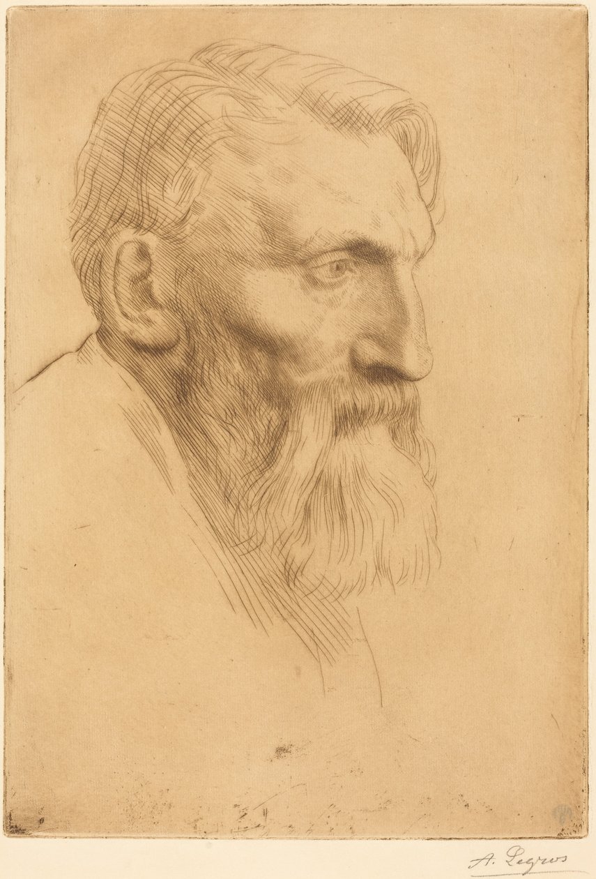Auguste Rodin door Alphonse Legros