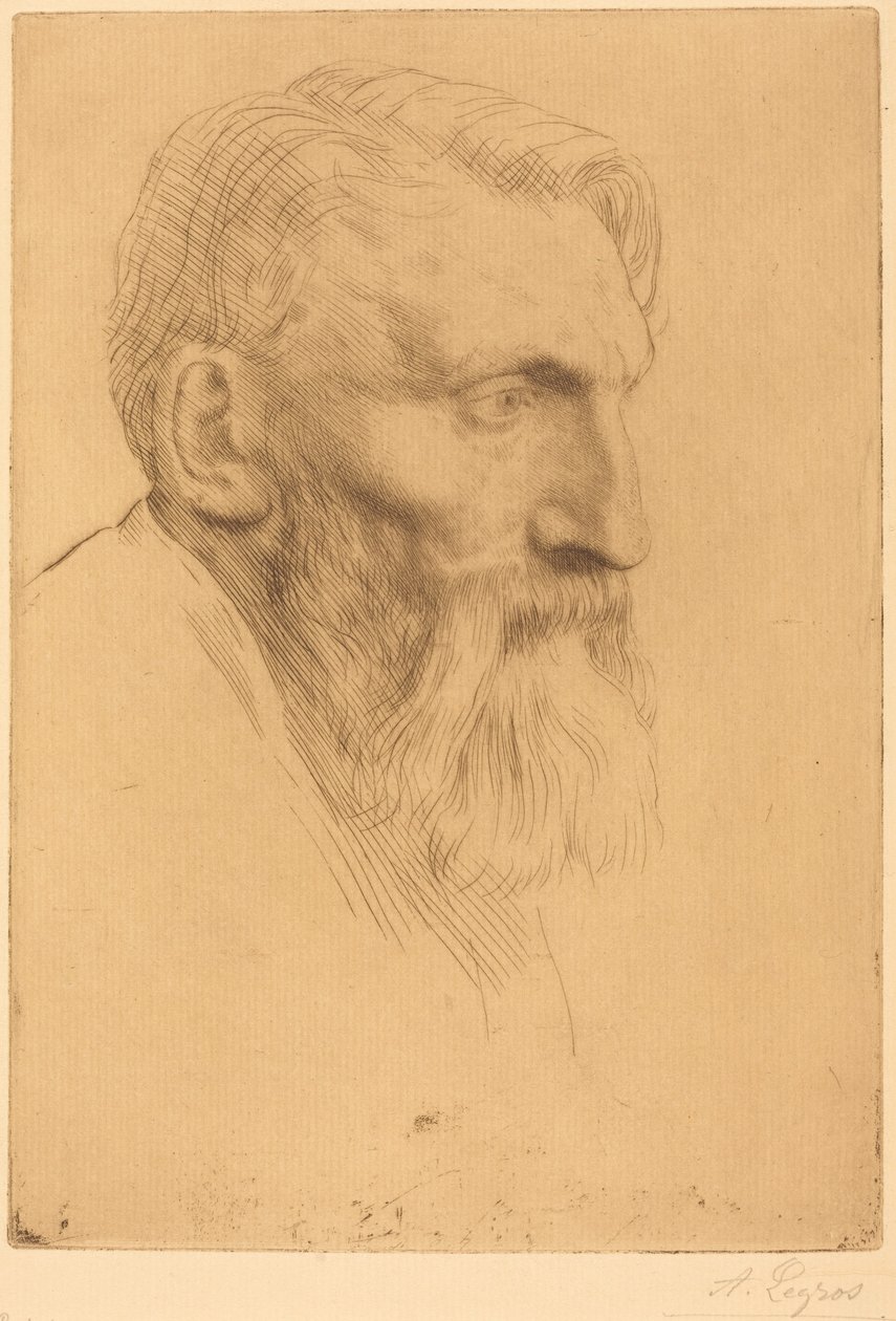 Auguste Rodin door Alphonse Legros