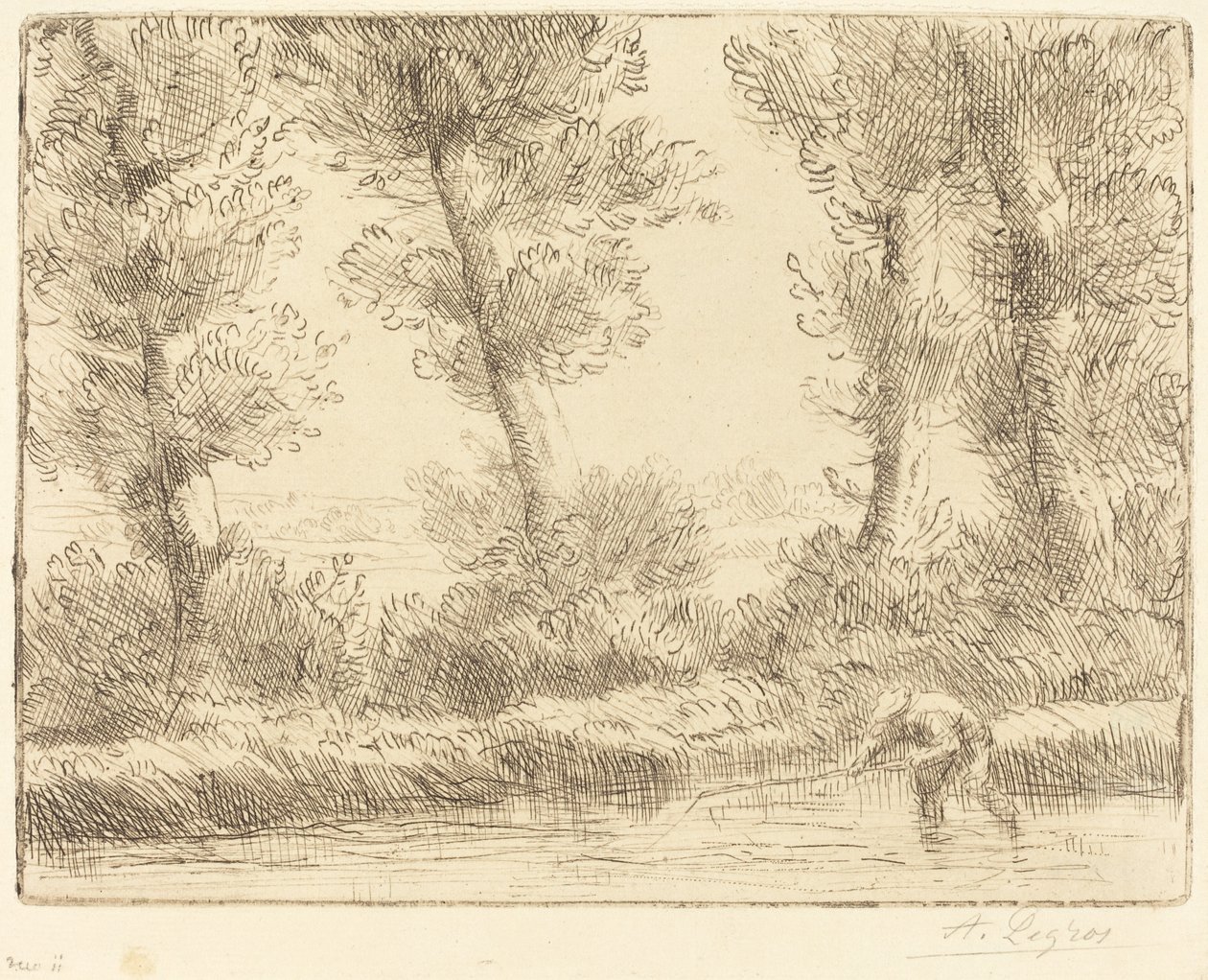 Oevers van de Liane door Alphonse Legros